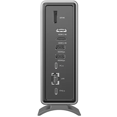 Док-станция Orico Type-C 15-in-1 Multifunctional Grey/Silver - ORICO-CDH-15P-SV-BP - фото 2
