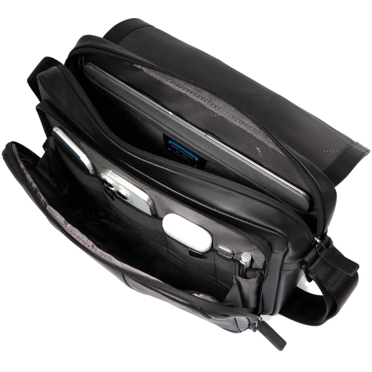 Сумка для ноутбука Piquadro Messenger Laptop Bag 14" Black (CA6802UB00) - CA6802UB00/N - фото 3