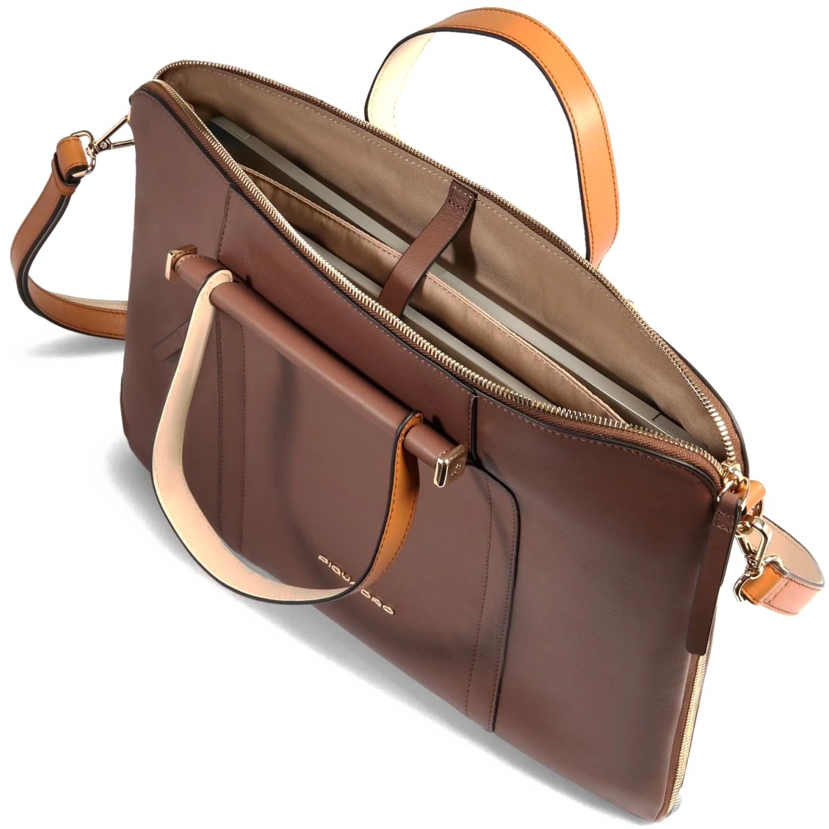 Сумка для ноутбука Piquadro Slim Women's Laptop Bag 15.6" Brown/Beige (CA4021W92) - CA4021W92/MBE - фото 3