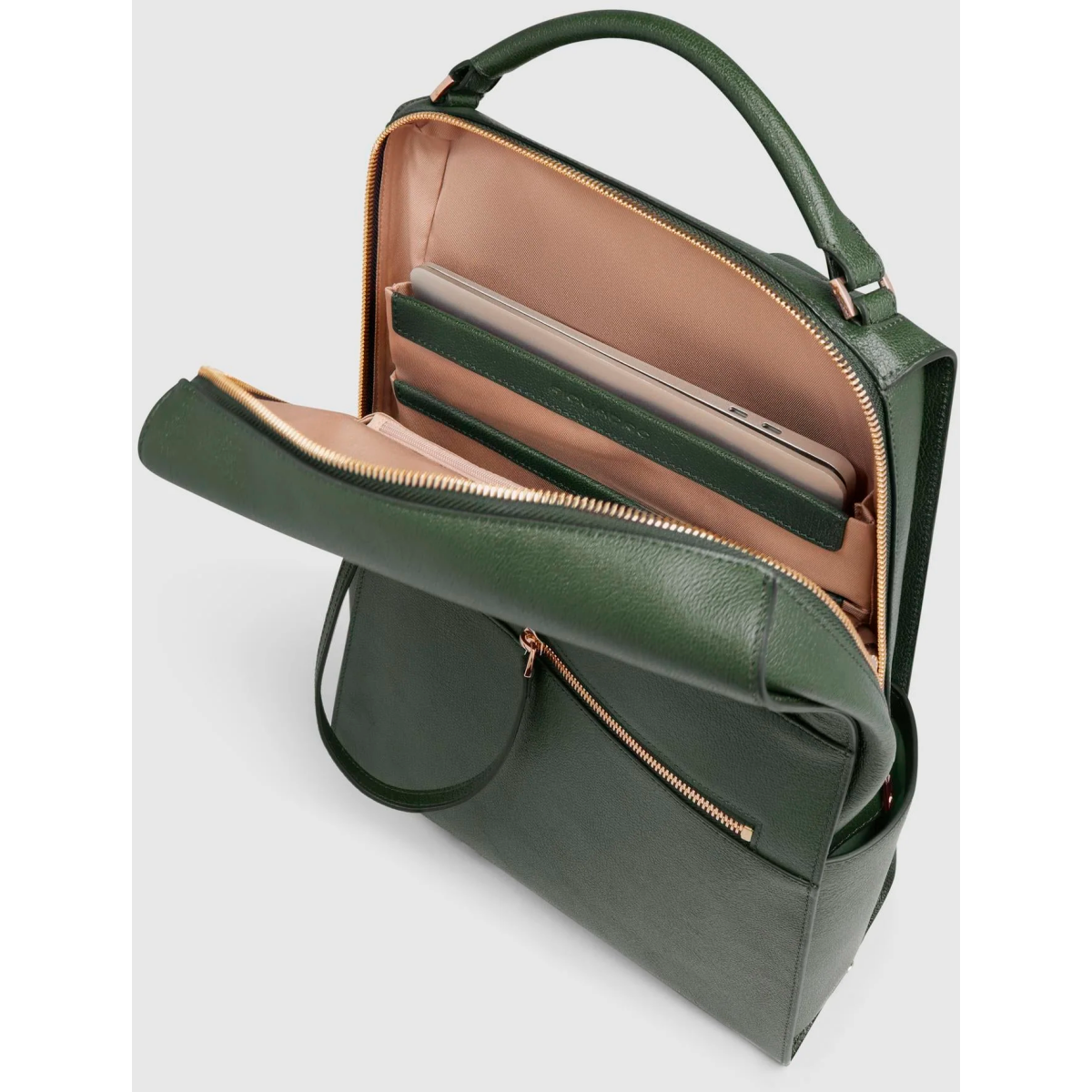 Рюкзак для ноутбука Piquadro Women’s Laptop Backpack 14" Green (CA6772W140) - CA6772W140/VE - фото 4