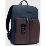 Рюкзак для ноутбука Piquadro Expandable Slim Laptop Backpack 14" Blue/Brown (CA6311AP) (CA6311AP/BLUTM)