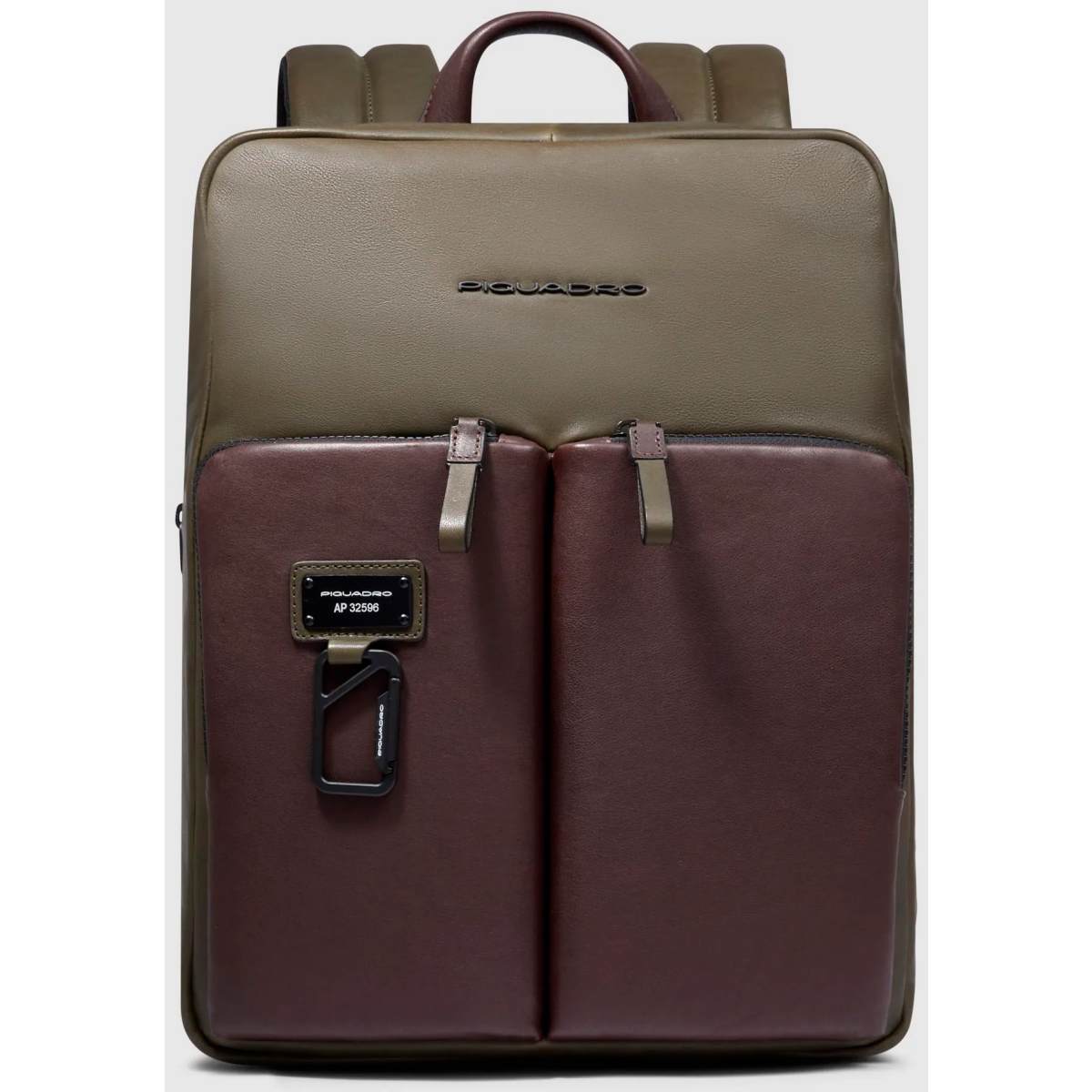 Рюкзак для ноутбука Piquadro Expandable Slim Laptop Backpack 14" Green/Dark Brown (CA6311AP) - CA6311AP/VETM
