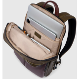 Рюкзак для ноутбука Piquadro Expandable Slim Laptop Backpack 14" Green/Dark Brown (CA6311AP) (CA6311AP/VETM)