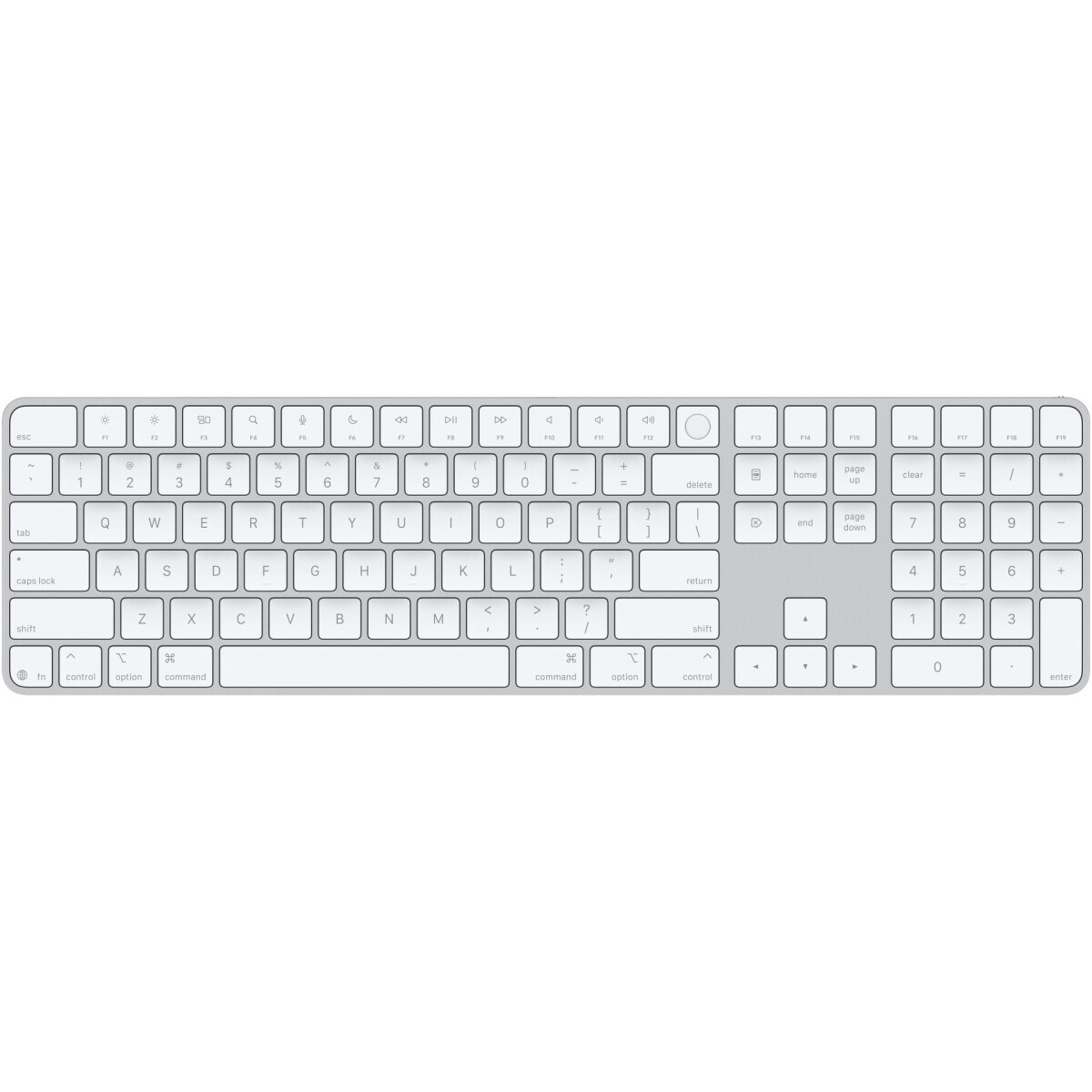 Клавиатура Apple Magic Keyboard With Touch ID and Numeric Keypad White Keys (USB-C) (MXK73) - MXK73(LL,ZA)/A