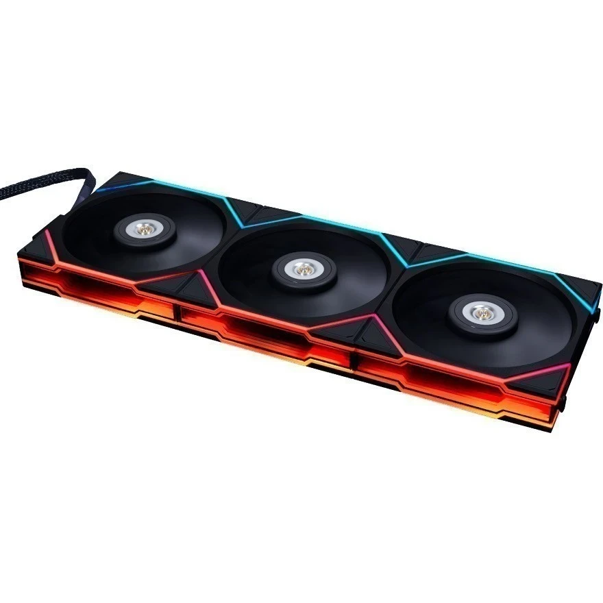 ..... Вентилятор Lian Li UNI FAN TL LED 120 Reverse Black (3 шт) (05/06/07) Б/У, без контроллера - G99.12RTL3B.R0 - фото 2