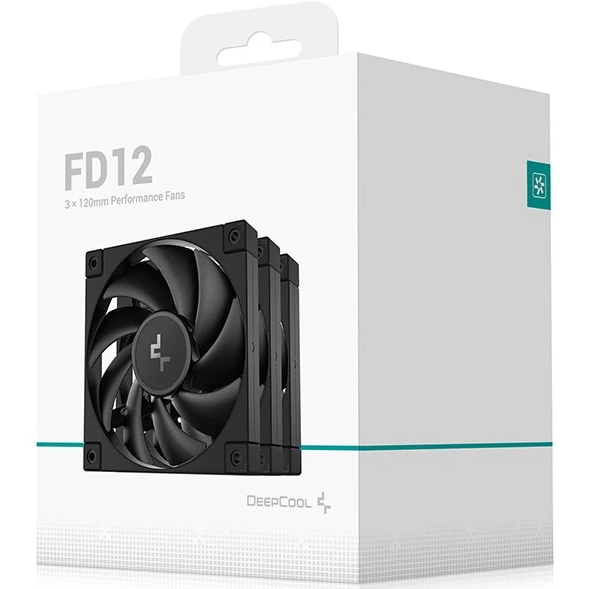 ..... Вентилятор для корпуса DeepCool FD12 (3 шт.) без упаковки,нет комплекта - R-FD12-BKNPN3-G - фото 5