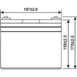 ..... Аккумуляторная батарея WBR EVX12360S Б/У вмятина на углу