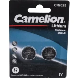 Батарейка Camelion CR2025-BP2 (CR2025, 2 шт.) (15245)