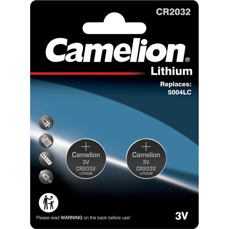 Батарейка Camelion CR2032-BP2 (CR2032, 2 шт.) - 15246