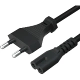 Кабель питания CEE 7/16 - C7, 1м, Caweon CH-02-BK
