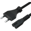 Кабель питания CEE 7/16 - C7, 1м, Caweon CH-02-BK