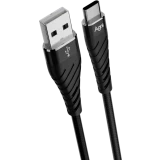 Кабель USB - USB Type-C, 1м, AGNI UC412-23-AC Black (UC412-23-AC-black)