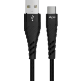 Кабель USB - USB Type-C, 1м, AGNI UC412-23-AC Black (UC412-23-AC-black)