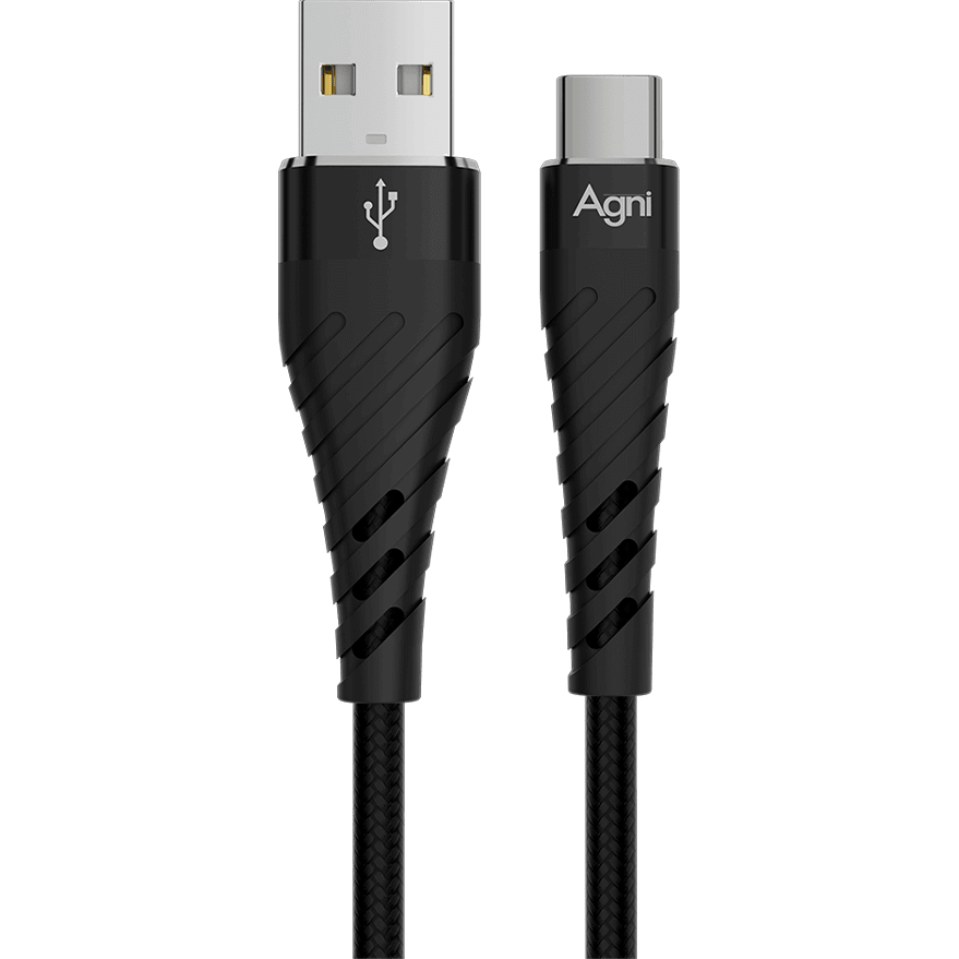 Кабель USB - USB Type-C, 1м, AGNI UC412-23-AC Black - UC412-23-AC-black - фото 2