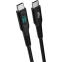 Кабель USB Type-C - USB Type-C, 1м, AGNI UC423-24-100W-CC-LED Black - UC423-24-100W-CC-LED-black