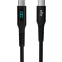 Кабель USB Type-C - USB Type-C, 1м, AGNI UC423-24-100W-CC-LED Black - UC423-24-100W-CC-LED-black - фото 2