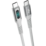 Кабель USB Type-C - USB Type-C, 1м, AGNI UC423-24-100W-CC-LED White (UC423-24-100W-CC-LED-white)
