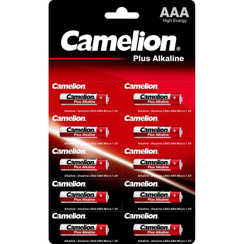 Батарейка Camelion Plus Alkaline LR03-BP-1x10P (AAA, 10 шт.) - 14136