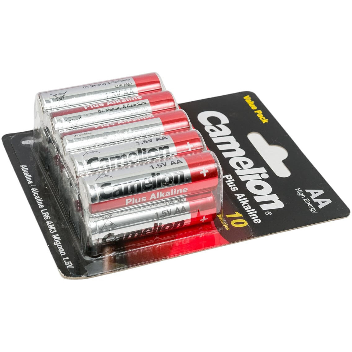 Батарейка Camelion Plus Alkaline LR6-BP10 (AA, 10 шт.) - 14854 - фото 2