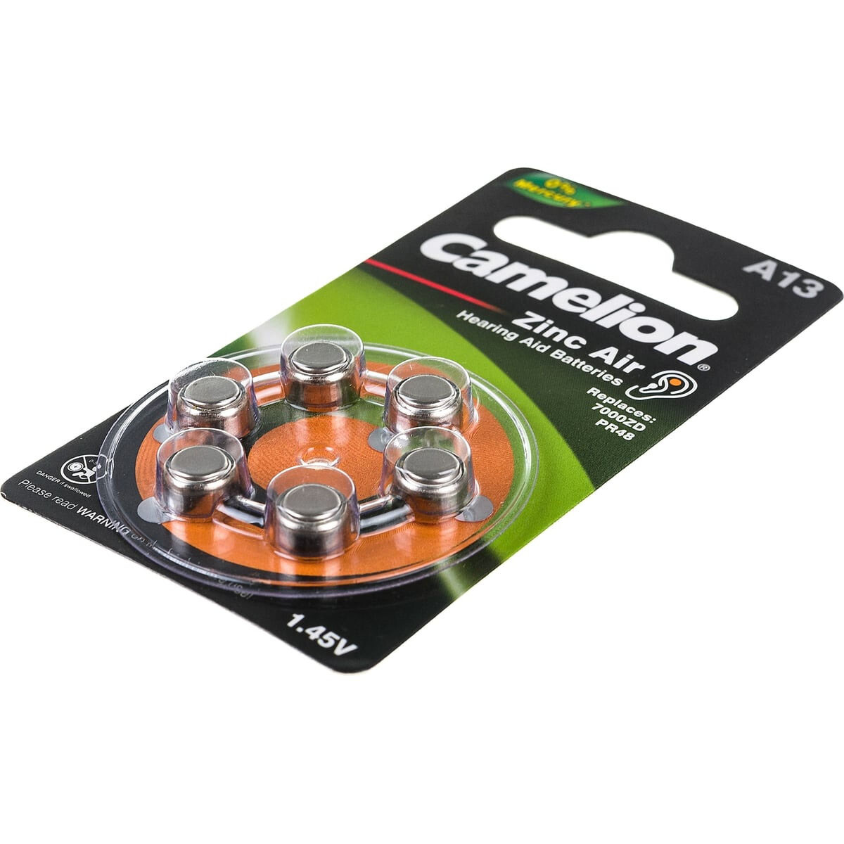 Батарейка Camelion A13-BP6 (ZA13, 6 шт.) - 12824 - фото 2
