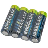 Батарейка Ergolux (АА, 4 шт.) (14282)