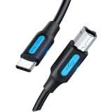 Кабель USB B (M) - USB Type-C, 0.5м, Vention CQUBD