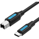 Кабель USB B (M) - USB Type-C, 3м, Vention CQUBI