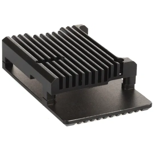 Корпус для одноплатного компьютера QUMO RS006 Aluminium Case for Raspberry Pi 4 Black - 32882 - фото 2