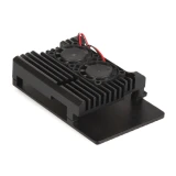 Корпус для одноплатного компьютера QUMO RS010 Aluminium Case with Double Black Fans (32886)