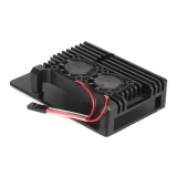 Корпус для одноплатного компьютера QUMO RS010 Aluminium Case with Double Black Fans (32886)