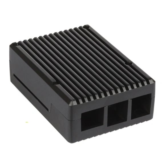 Корпус для одноплатного компьютера QUMO RS017 Aluminium Case for Raspberry Pi 4 Black - 32893