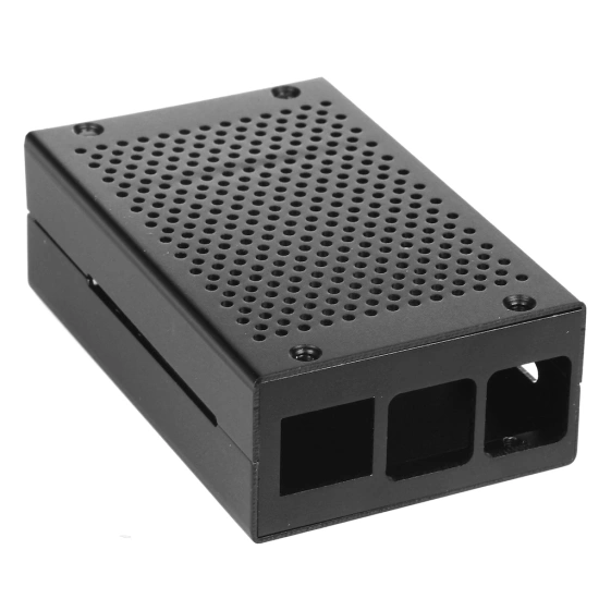 Корпус для одноплатного компьютера QUMO RS026 Aluminium Case for Raspberry Pi 4 Black