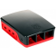 Корпус для одноплатного компьютера QUMO RS033 ABS Plastic case for Raspberry Pi 4 Black/Red - 32918