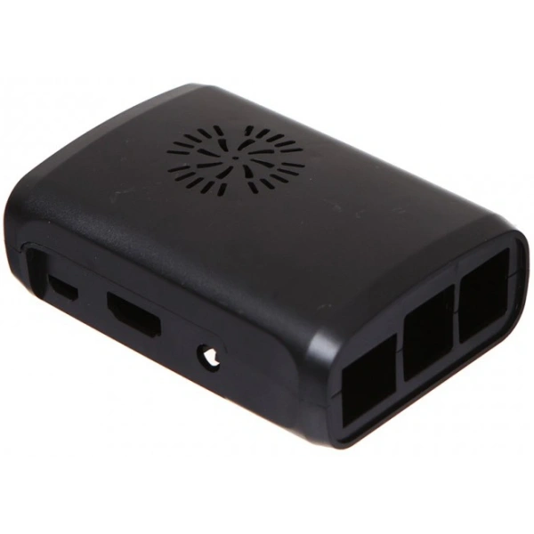 Корпус для одноплатного компьютера QUMO RS045 ABS Plastic case for Raspberry Pi 3 Black