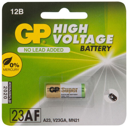 Батарейка GP 23AE (A23, 1 шт.) - 4891199042096