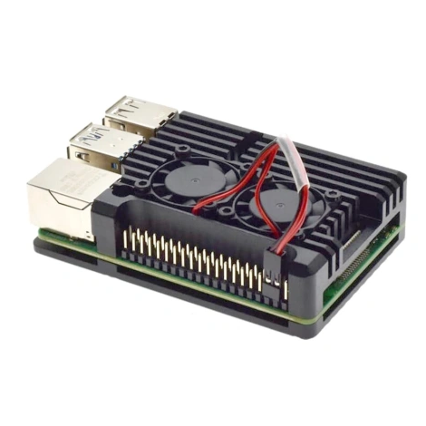 Корпус для одноплатного компьютера QUMO RS056 Aluminium Case for Raspberry Pi 5 Black - 51380