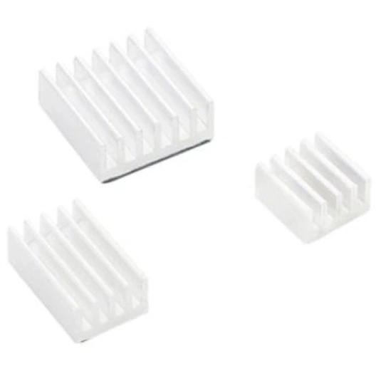 Радиатор для одноплатного компьютера QUMO Heat Sink Set Aluminum for Raspberry Pi 4B