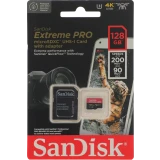Карта памяти 128Gb MicroSD SanDisk Extreme Pro + SD адаптер (SDSQXCD-128G-GN6MA)