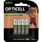 Аккумулятор Opticell Turbo (AAA, 970mAh, 4 шт.) (6080004)