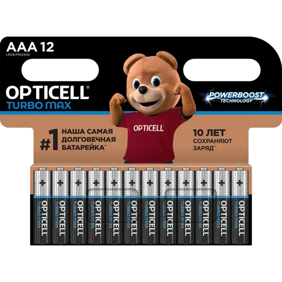 Батарейка Opticell Turbo MAX (AAA, 12 шт.)