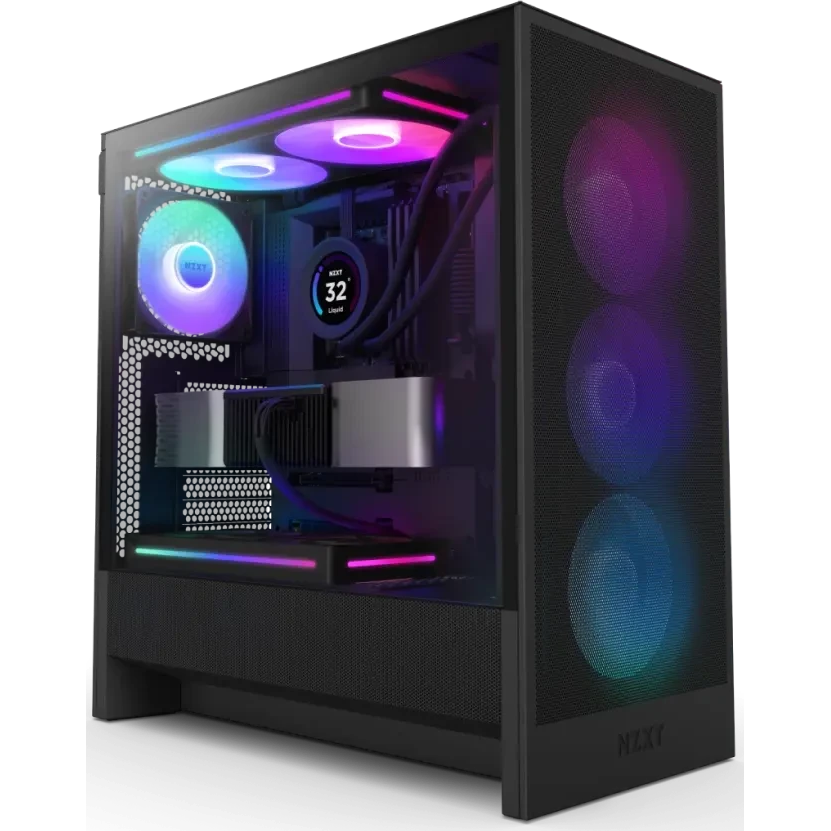 ..... Корпус NZXT H5 Flow RGB Black (2124) Б/У мелкие царапины на корпусе - CC-H52FB-R1