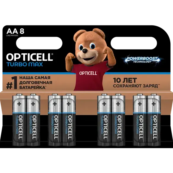 Батарейка Opticell Turbo MAX (AA, 8 шт.)