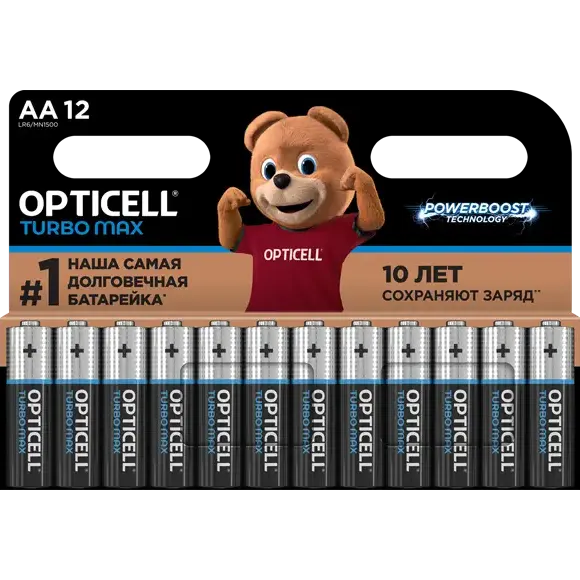Батарейка Opticell Turbo MAX (AA, 12 шт.)