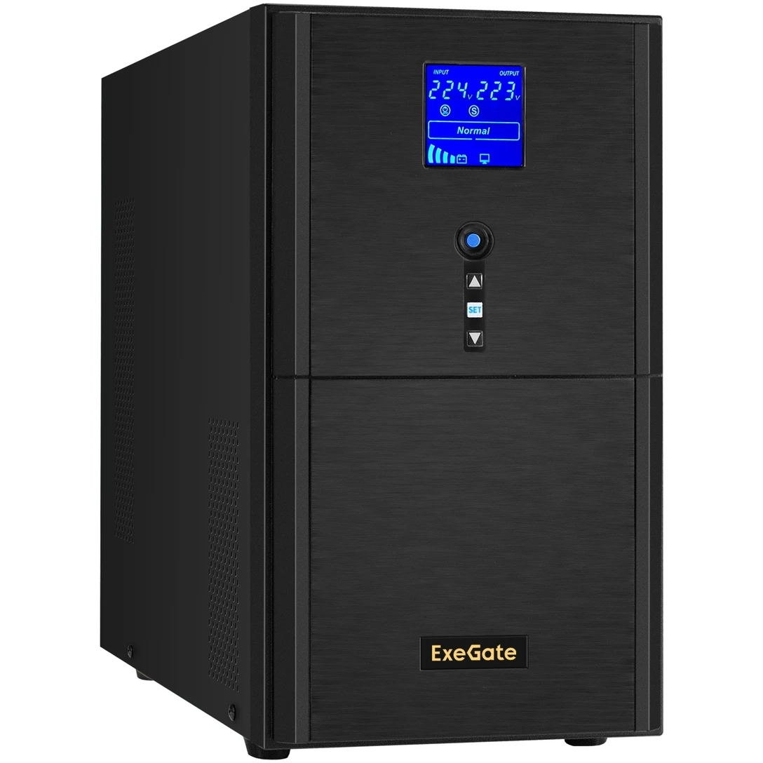 ..... ИБП ExeGate SineTower SZ-5000.LCD.AVR.2SH.1C13.T.RJ.USB (7012) Б/У - EX295991RUS