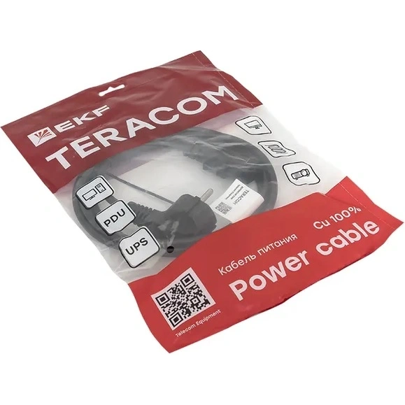 Кабель питания Schuko - C13, 2м, EKF TRC-PCA-C13-SH-0.75-2M - фото 3