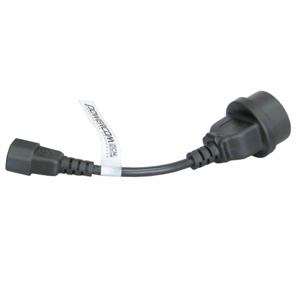 Кабель питания Schuko (F) - C14, 0.23м, Powercom SCUT IEC320 to Type-F