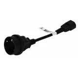 Кабель питания Schuko (F) - C14, 0.23м, Powercom SCUT IEC320 to Type-F