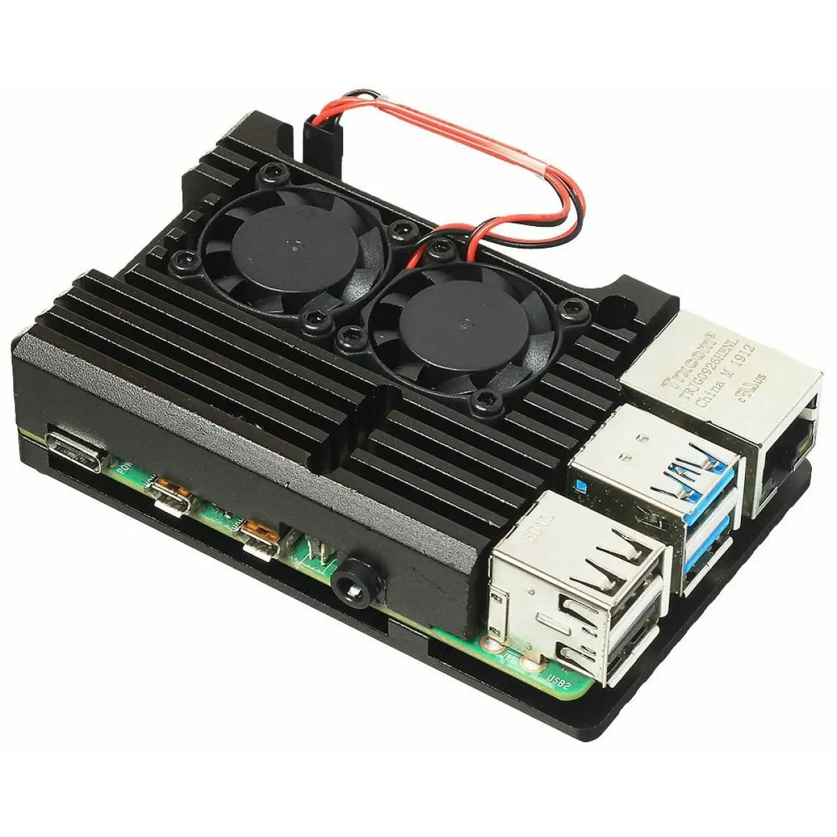 Корпус для одноплатного компьютера QUMO RS055 Aluminium Case for Raspberry Pi 5 Black