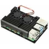 Корпус для одноплатного компьютера QUMO RS055 Aluminium Case for Raspberry Pi 5 Black (51379)