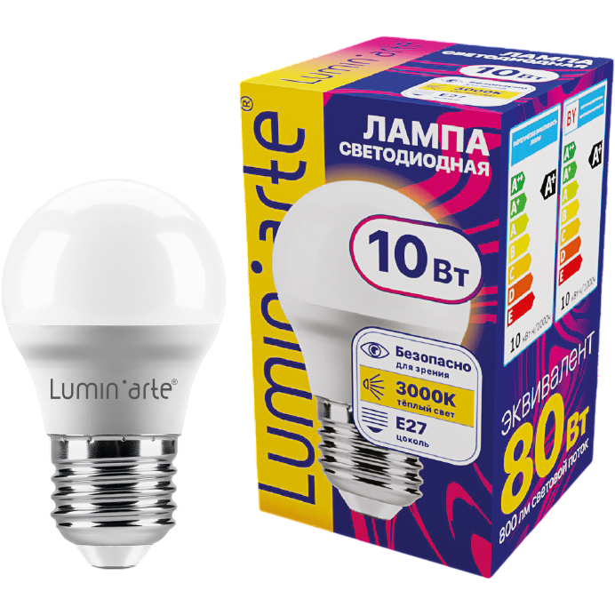 Светодиодная лампочка Lumin'arte LSTD-G45-10W3KE27 (10 Вт, E27)